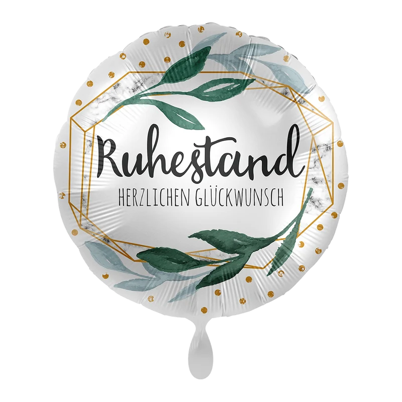 Folienballon "Ruhestand Herzlichen Glückwunsch"