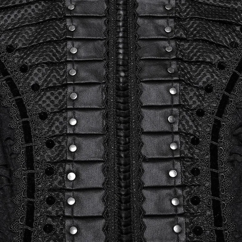Punk-Brautkleid mit Rissen, Mesh-Einsätzen und Meerjungfrauenschnitt