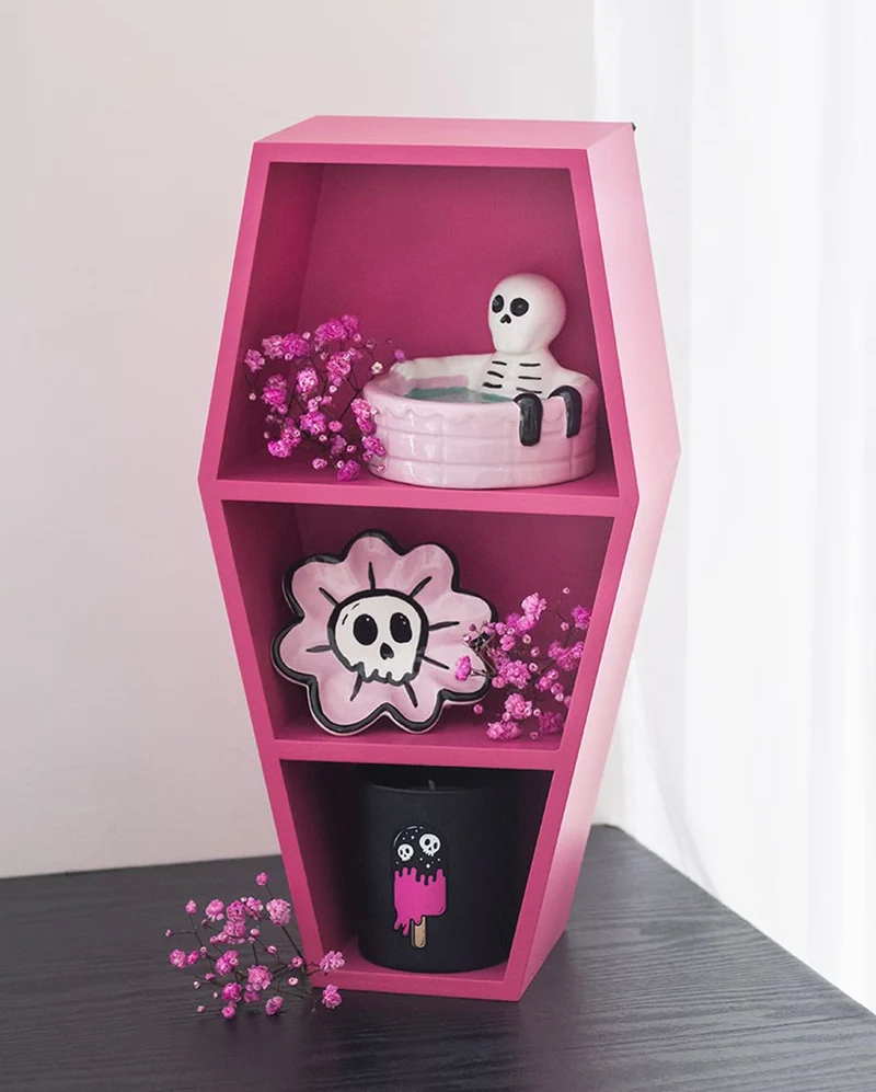 Kleines Hot Pinkes Sargregal 40cm
