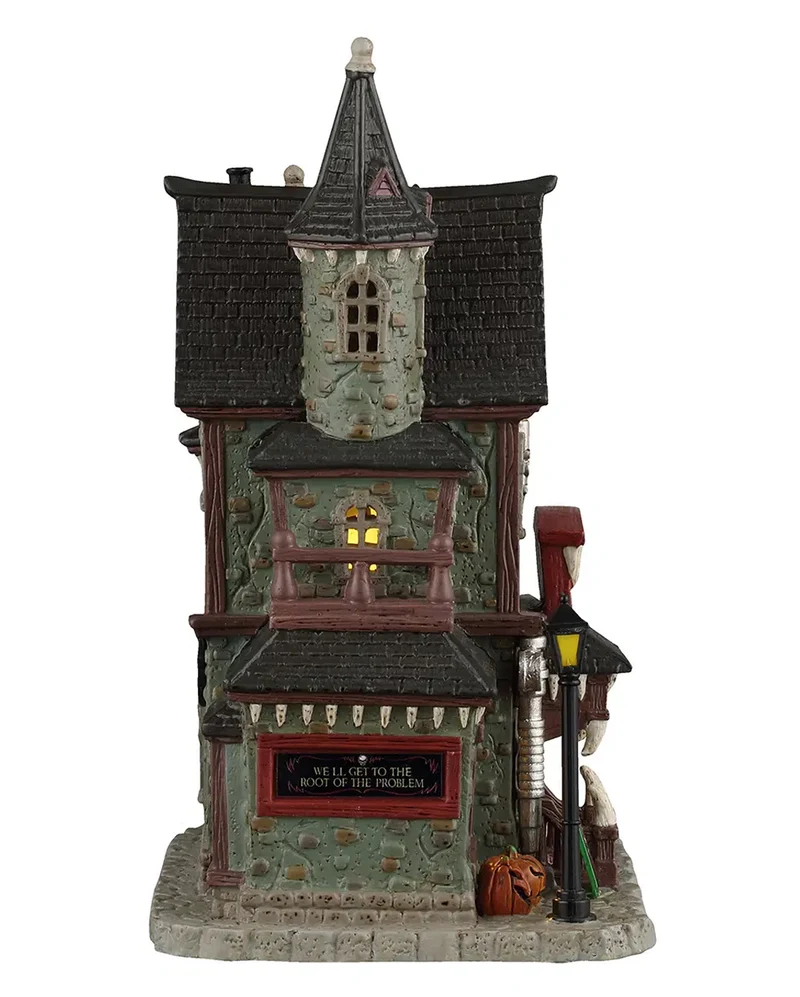 Furchterregende Reißzahn Zahnarztpraxis - Lemax Spooky Town