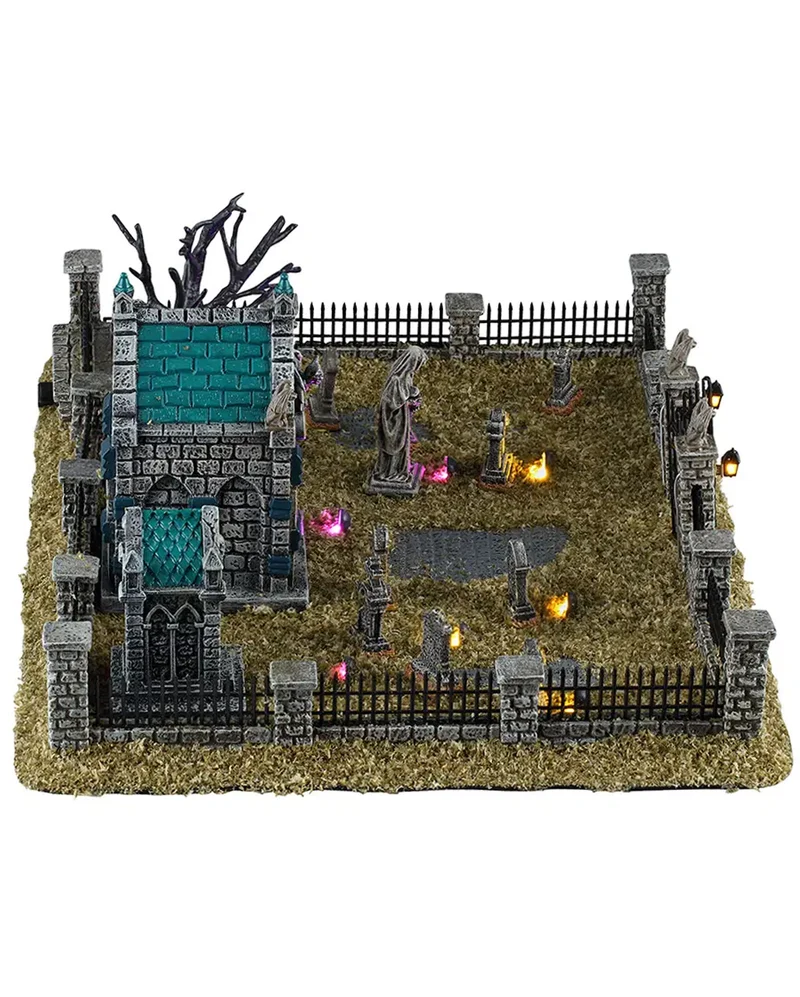 Die neblige Gruft Friedhof Set - Lemax Spooky Town