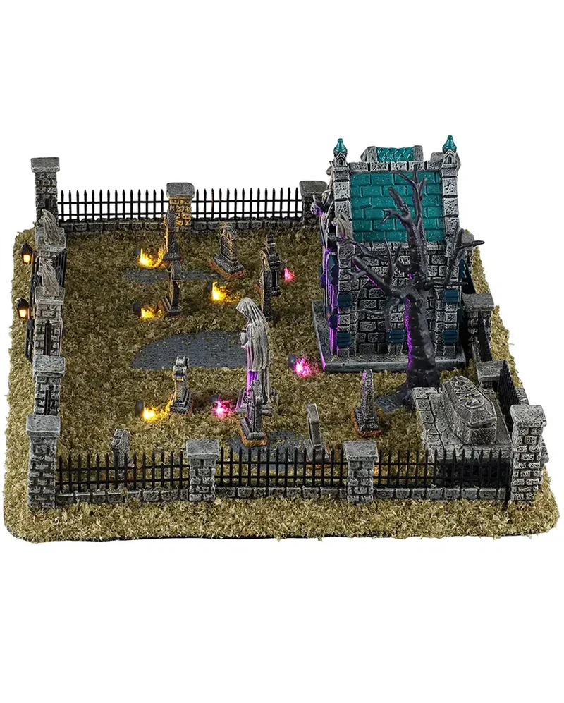 Die neblige Gruft Friedhof Set - Lemax Spooky Town