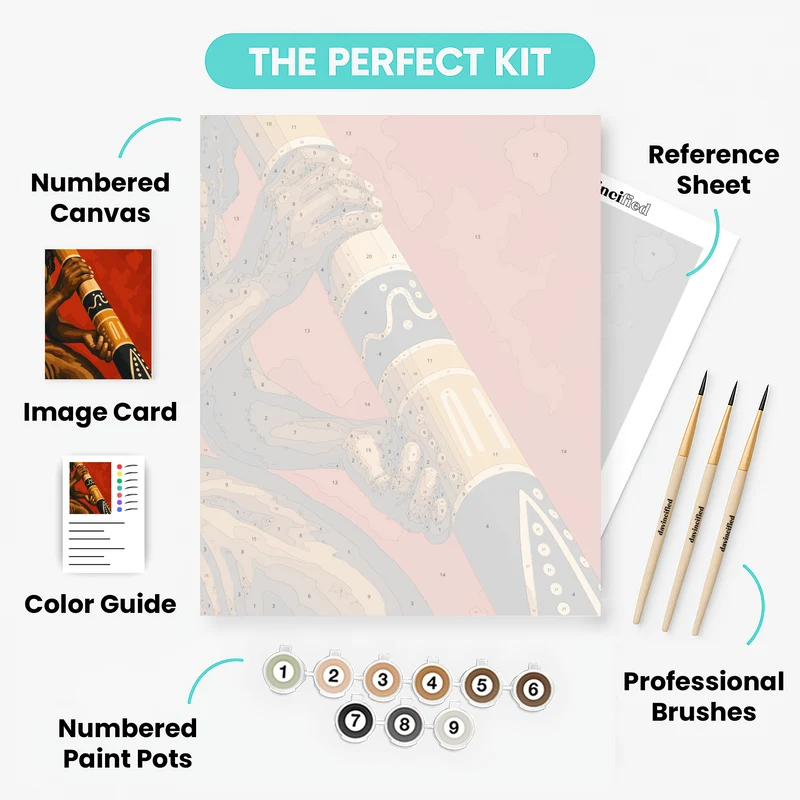 Didgeridoo Grip - Paint by Numbers Kit