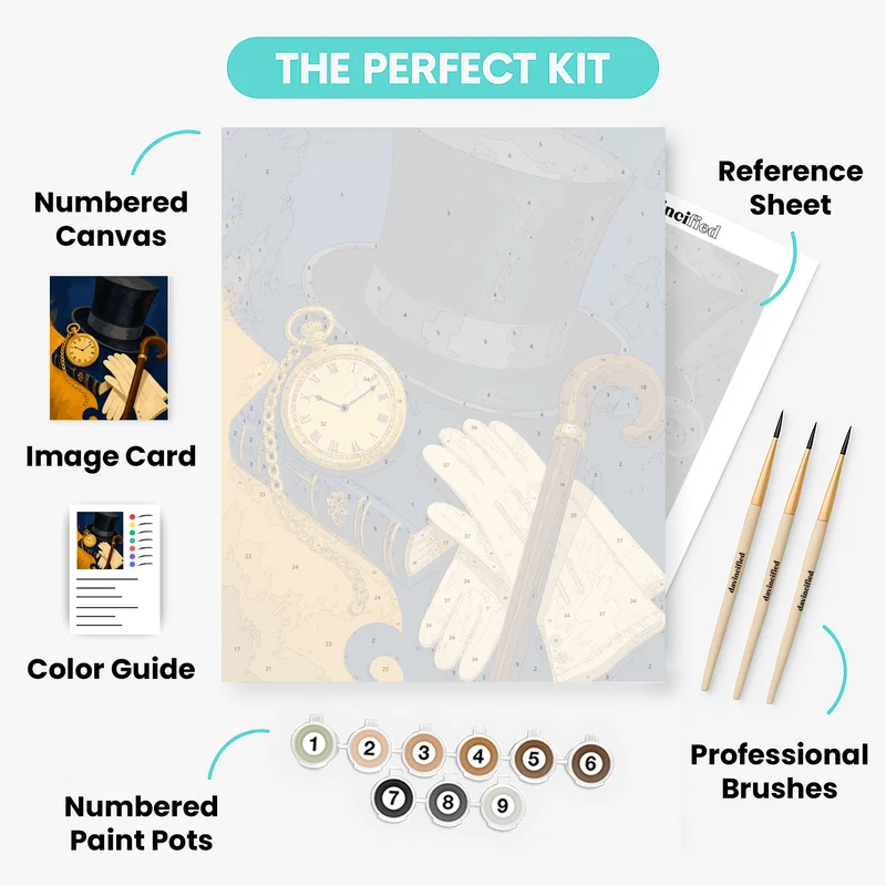 Gentleman's Essentials - Paint by Numbers Kit