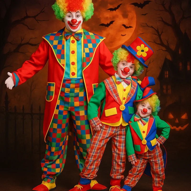 Clown Kostüm Familie