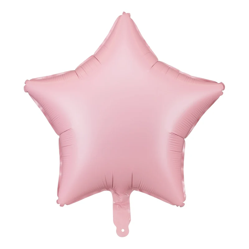 Stern-Folienballon Rosa Pastell