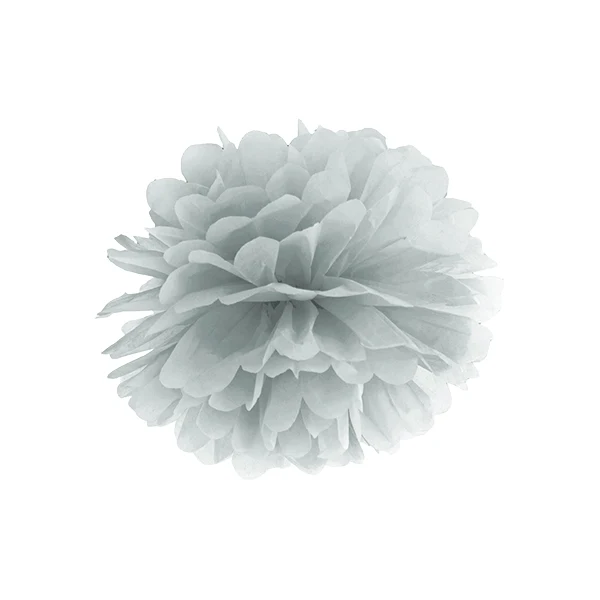 Pom Pom Ø 35cm Silber