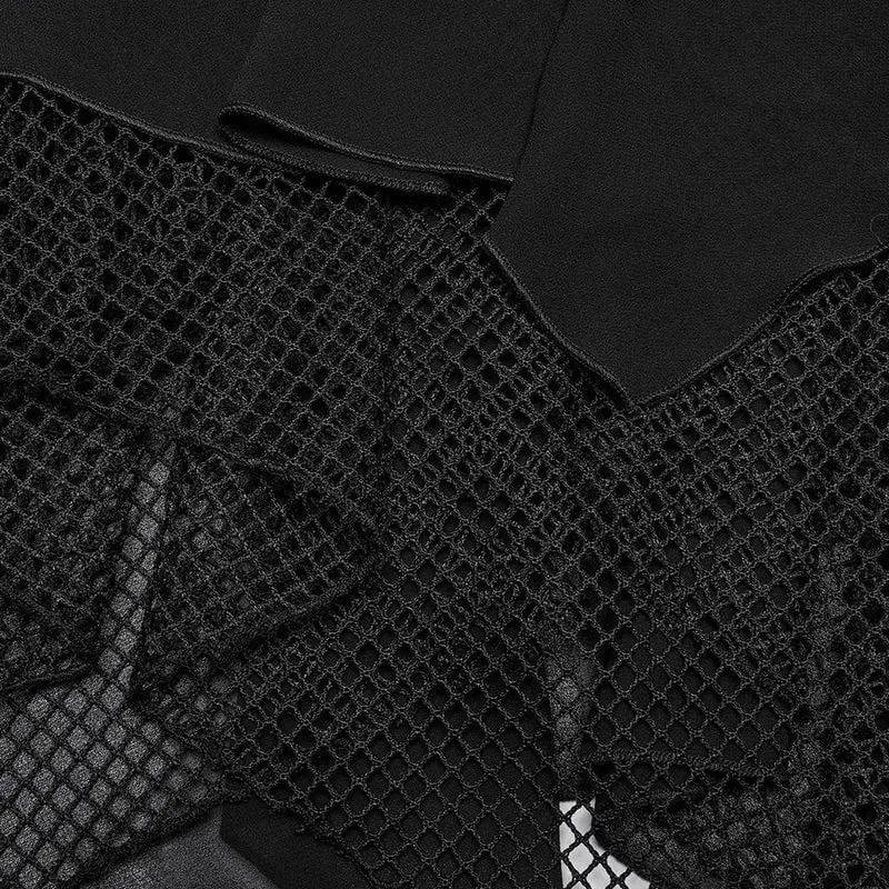 Punk-Partykleid mit unregelmäßigem tiefem Neckholder für Damen