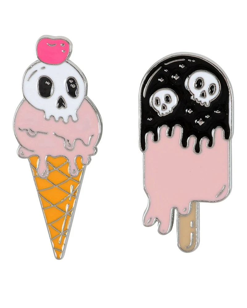 Spooky & Sweet Ice Cream Pins 2 St.