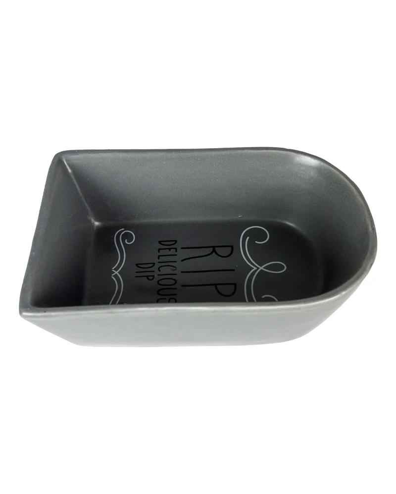 Grabstein Dip Schüssel aus Keramik 15cm