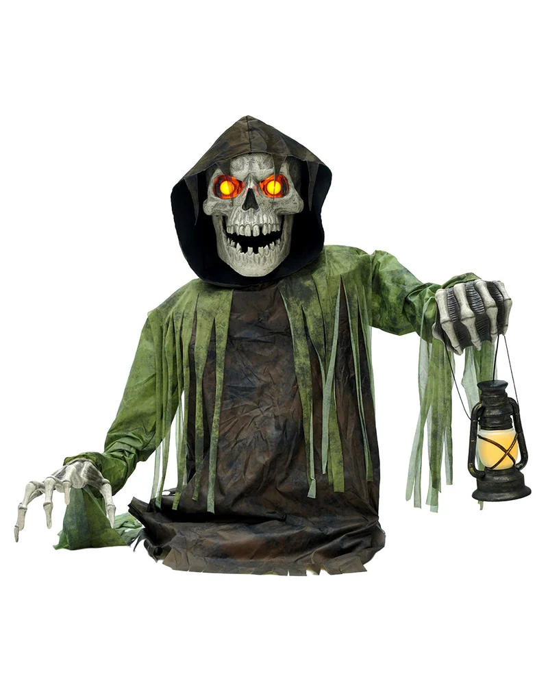 Riesiger Skelett Groundbreaker Animatronic mit Bewegung & Sound 147cm