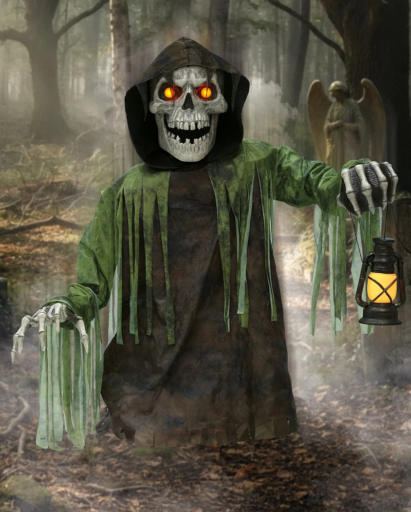 Riesiger Skelett Groundbreaker Animatronic mit Bewegung & Sound 147cm