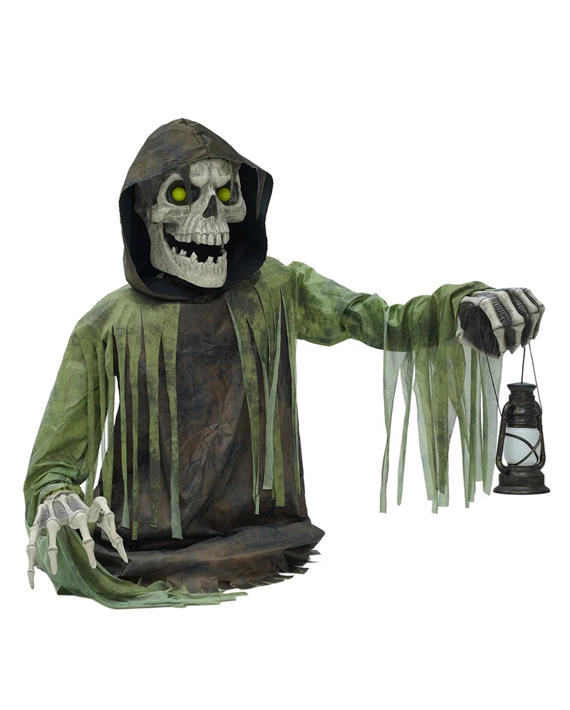 Riesiger Skelett Groundbreaker Animatronic mit Bewegung & Sound 147cm