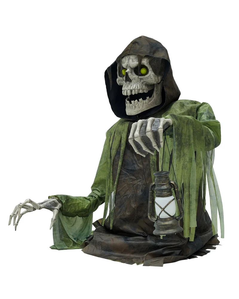 Riesiger Skelett Groundbreaker Animatronic mit Bewegung & Sound 147cm