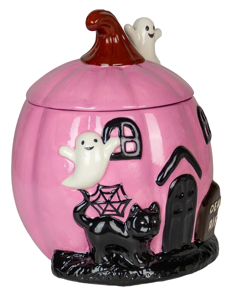 Summerween Kürbis Keksdose Pink 18cm
