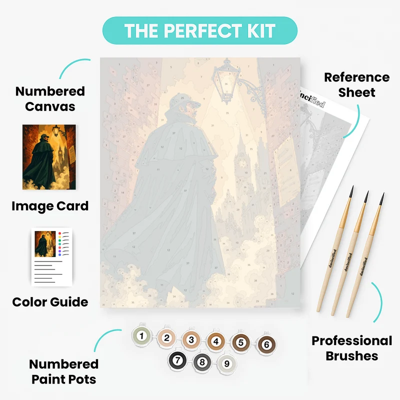 Detective in Fog - Paint by Numbers Kit