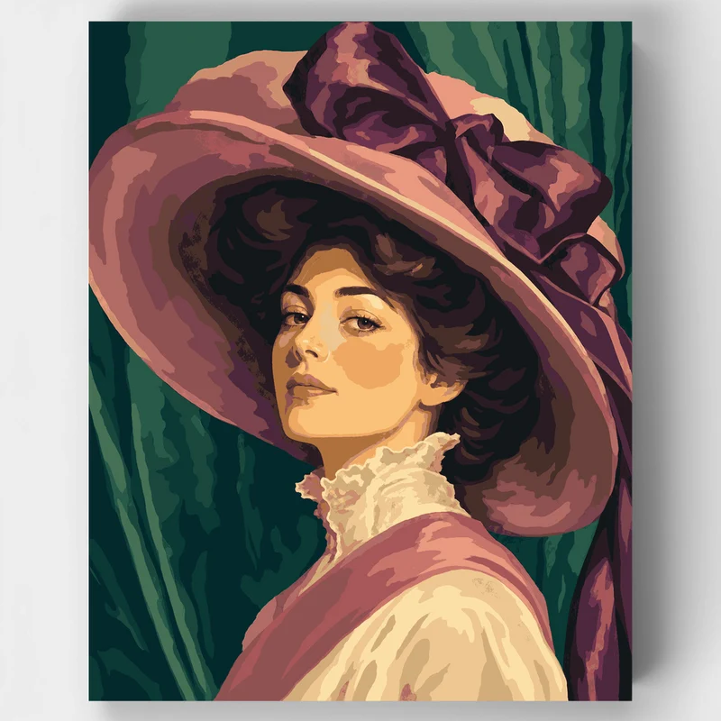 Victorian Lady Portrait - Paint by Numbers Kit