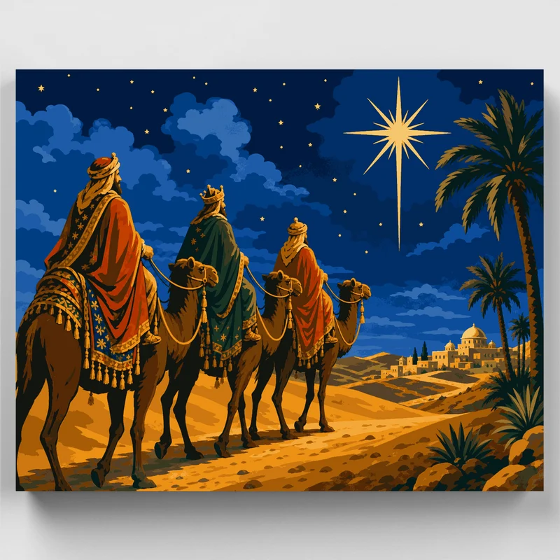 Three Wise Men - Paint by Numbers Kit