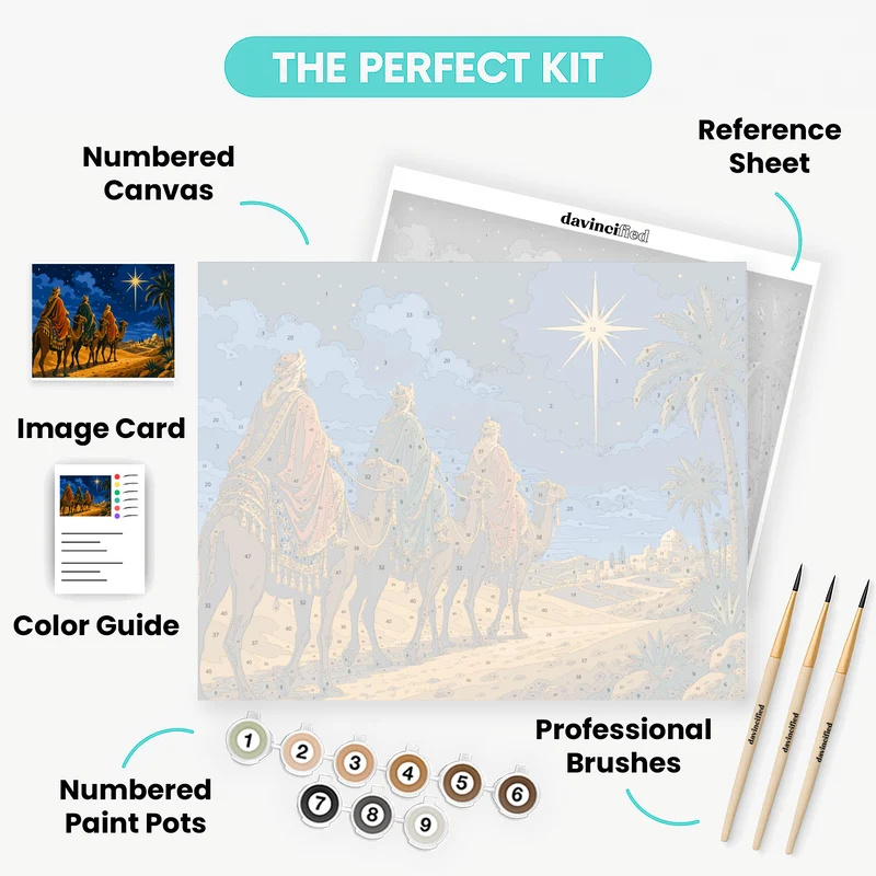 Three Wise Men - Paint by Numbers Kit