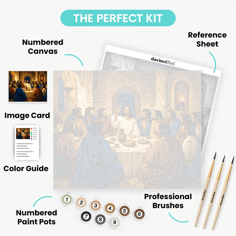 Bread and Wine Communion - Paint by Numbers Kit