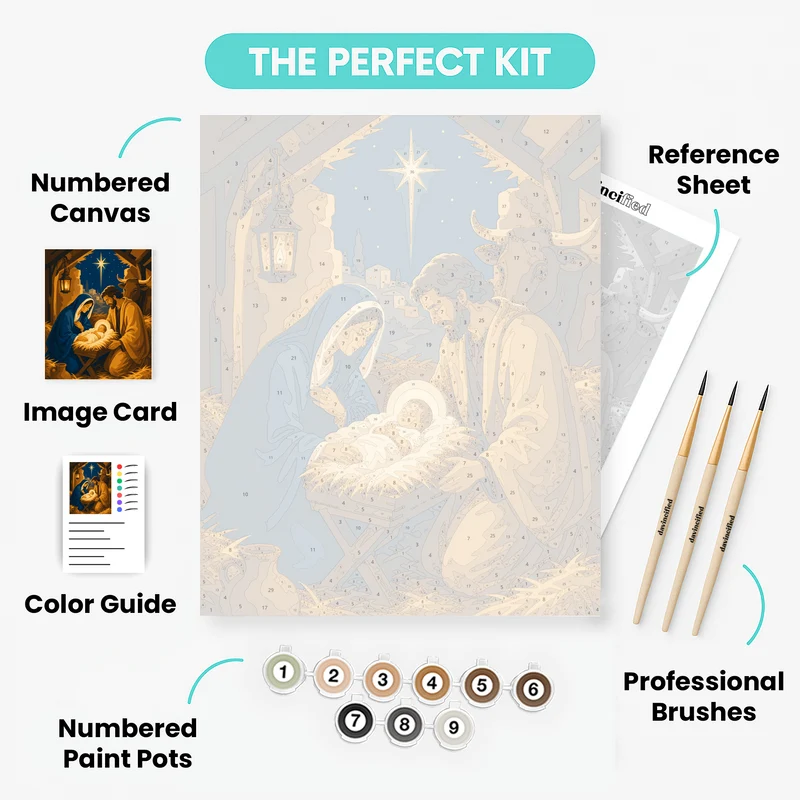 Holy Nativity Night - Paint by Numbers Kit
