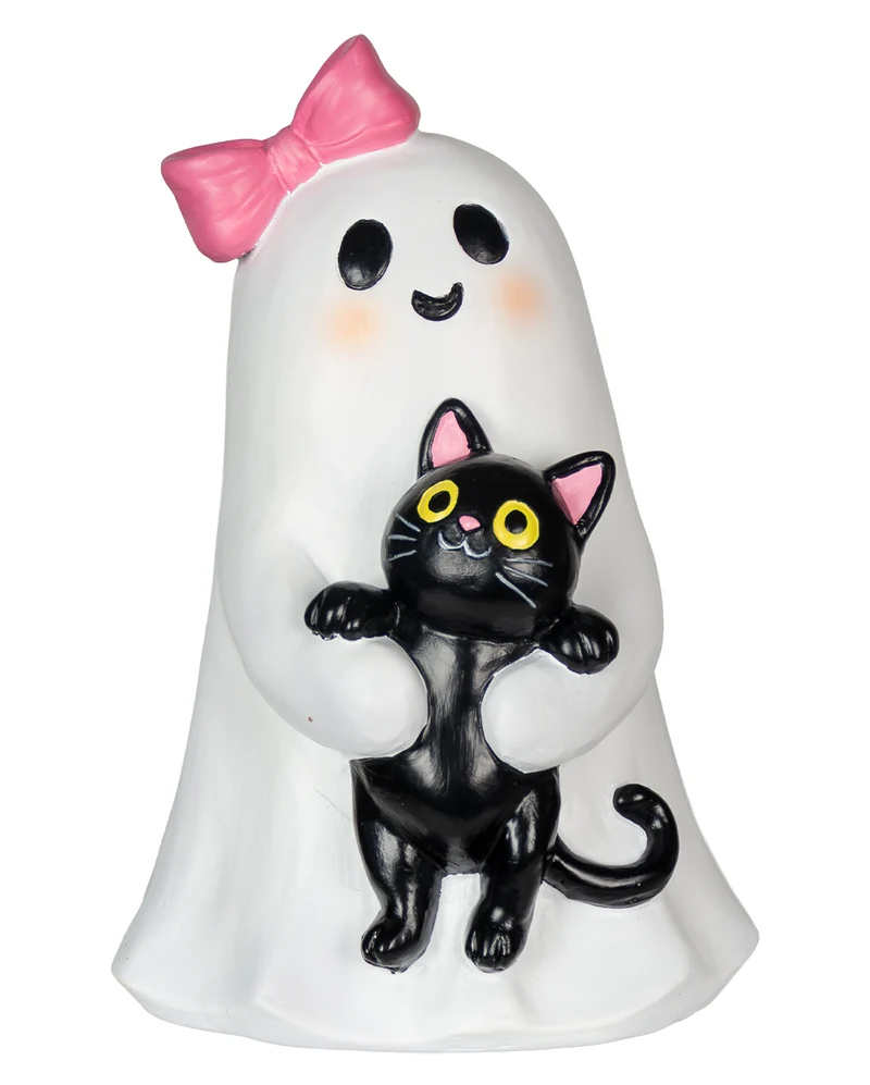 Summerween Gespenst mit Kätzchen 20cm
