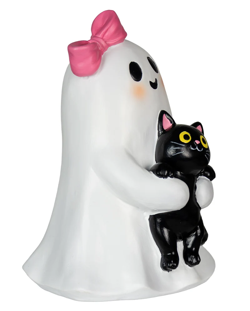 Summerween Gespenst mit Kätzchen 20cm