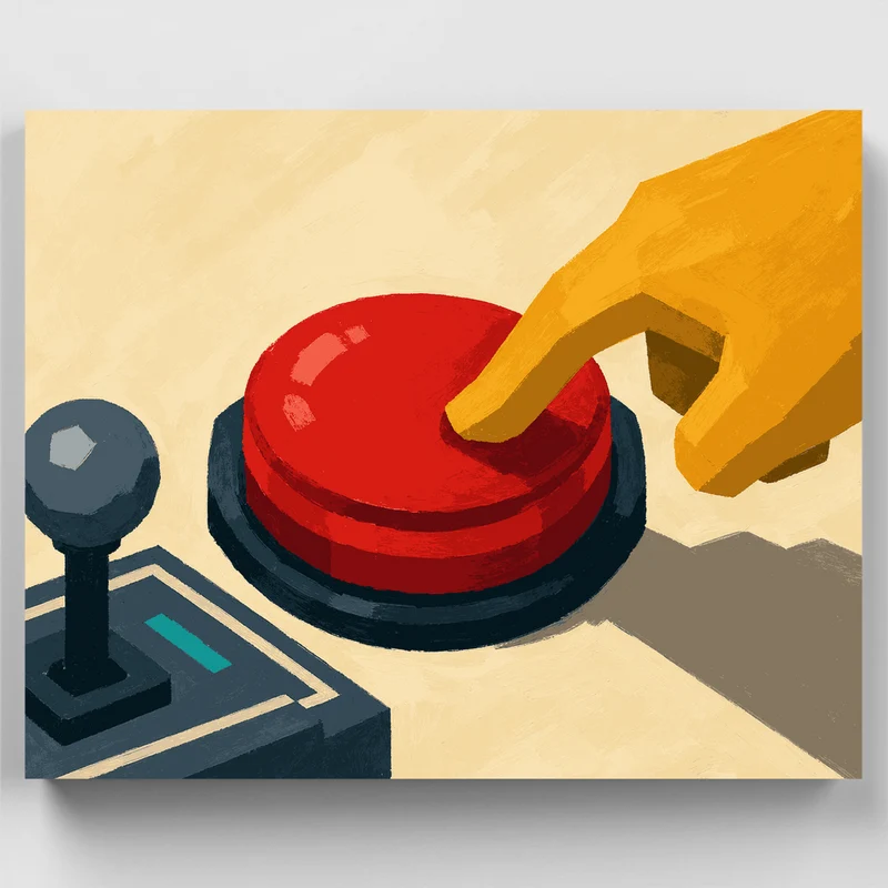 Big Red Button - Paint by Numbers Kit