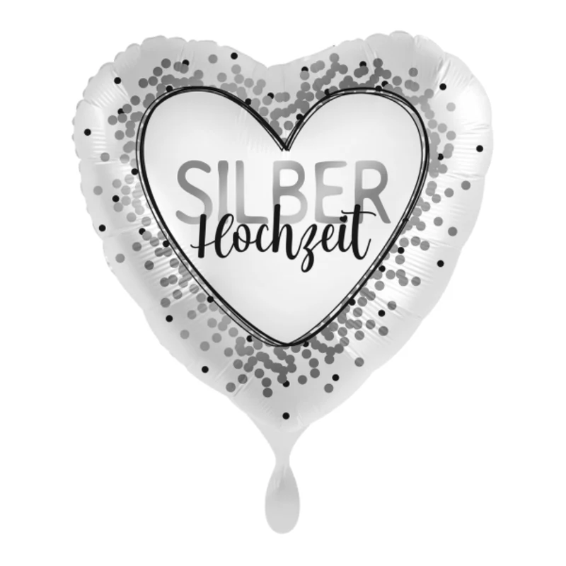 Herzballon "Silberhochzeit"