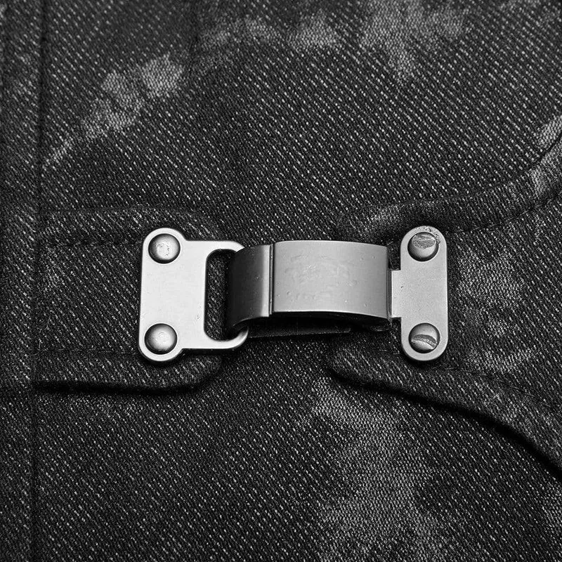 Steampunk-Westen mit melierten Streifen für Herren