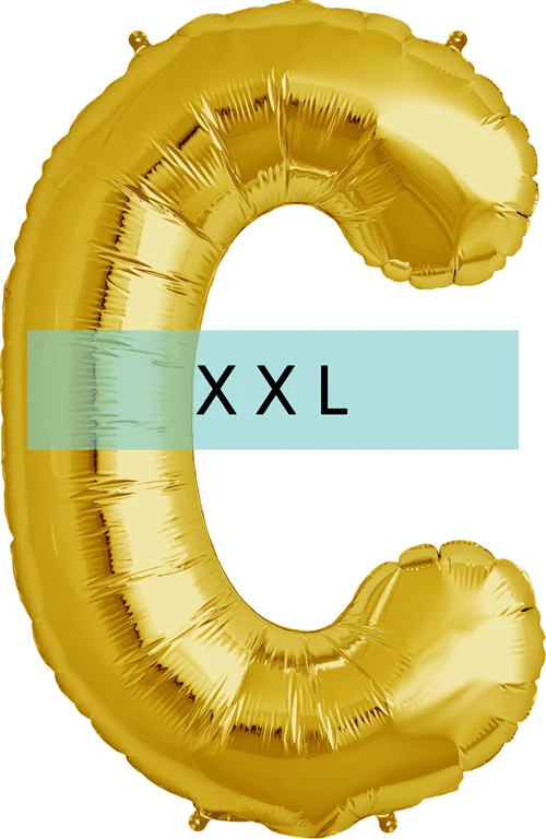 Buchstaben Ballon C XXL Gold