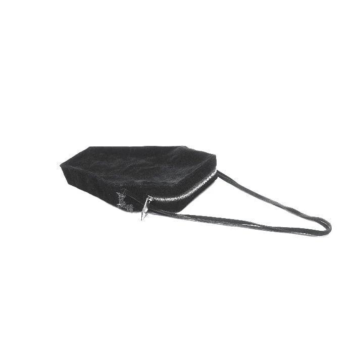 Gothic Sargtasche mit Hörnern und Stickerei für Damen
