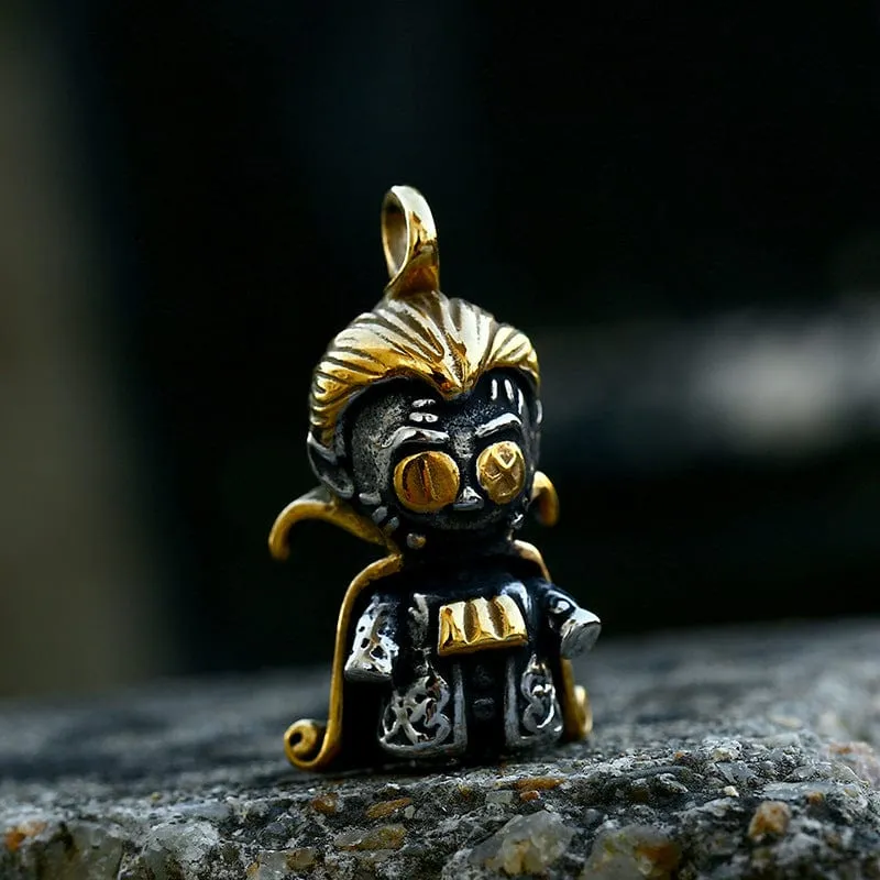 Herren Punk Double Color Wizard Doll Halskette