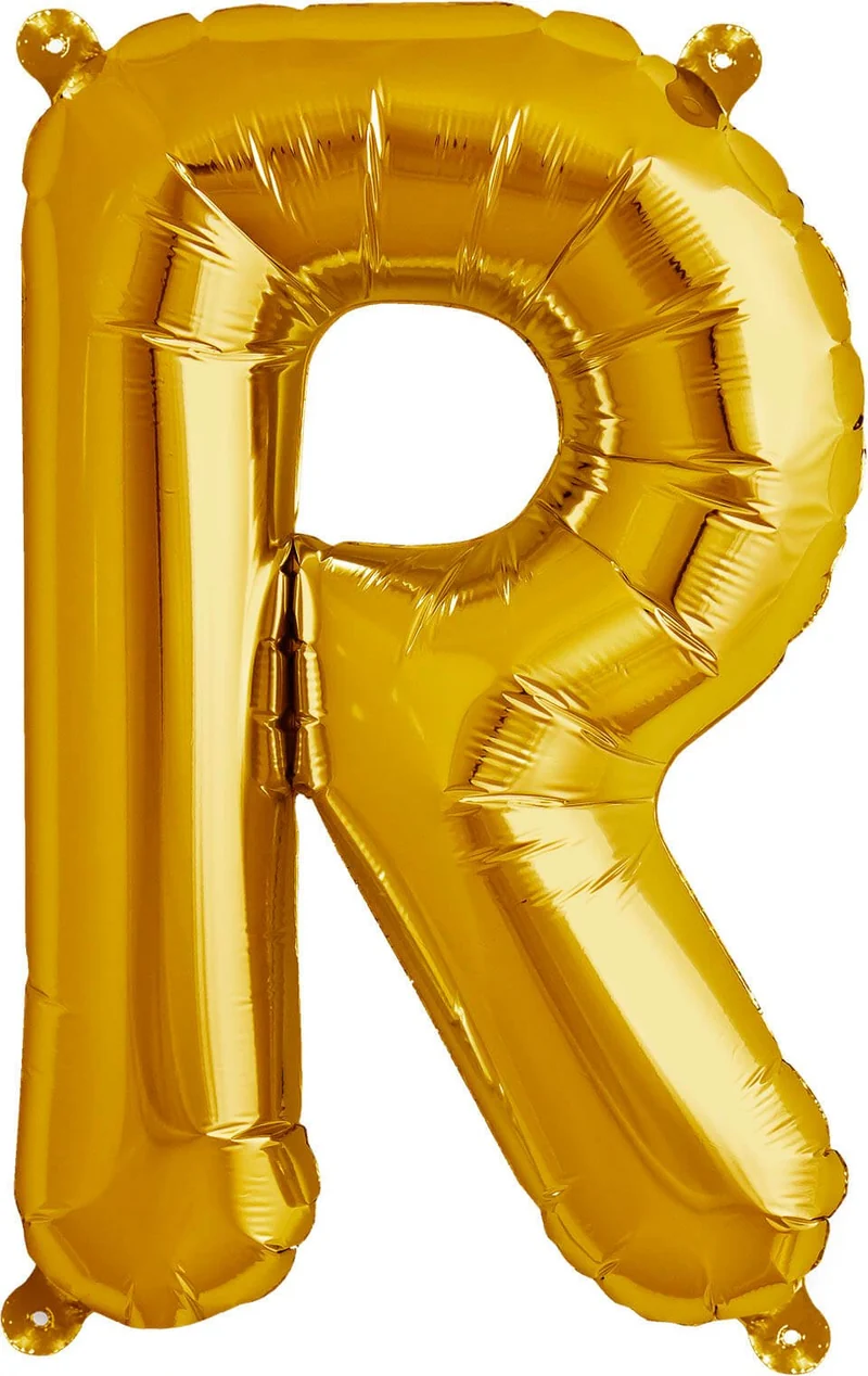 Buchstaben Ballon R Gold
