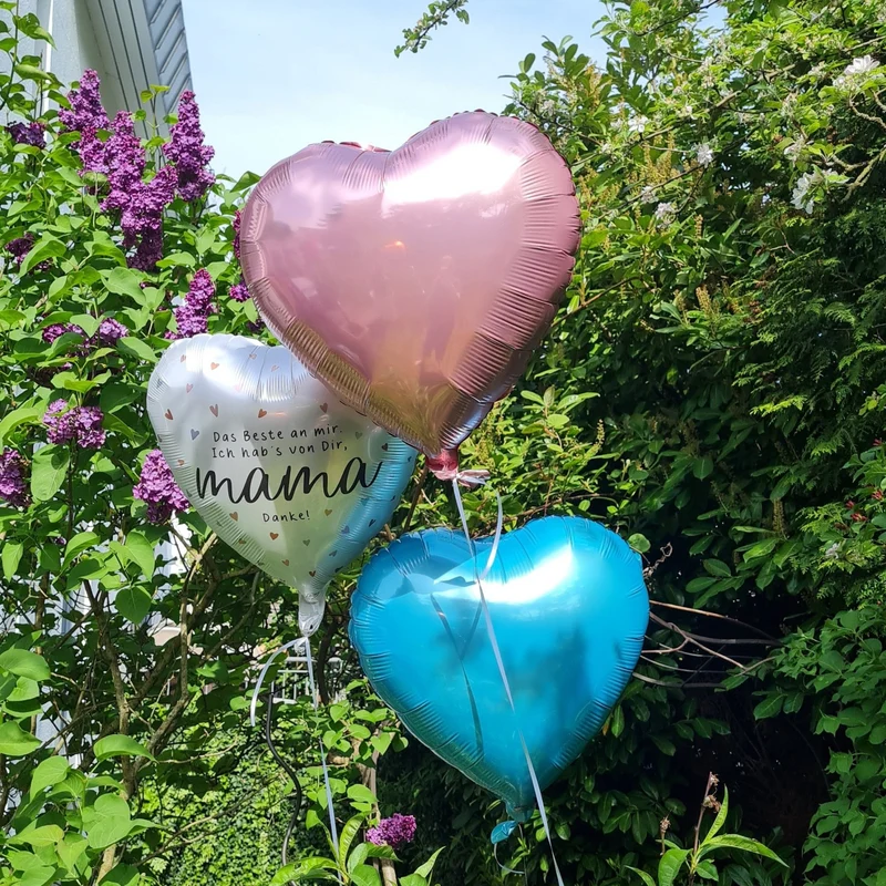 Herzballon Hellblau