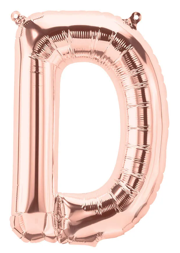 Buchstaben Ballon D Roségold