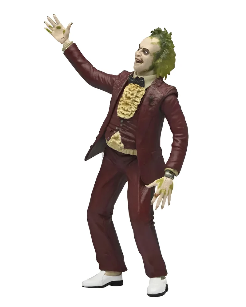 Beetlejuice 1988 Red Tuxedo NECA Actionfigur 18cm