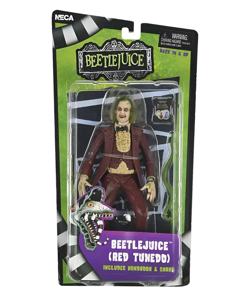Beetlejuice 1988 Red Tuxedo NECA Actionfigur 18cm