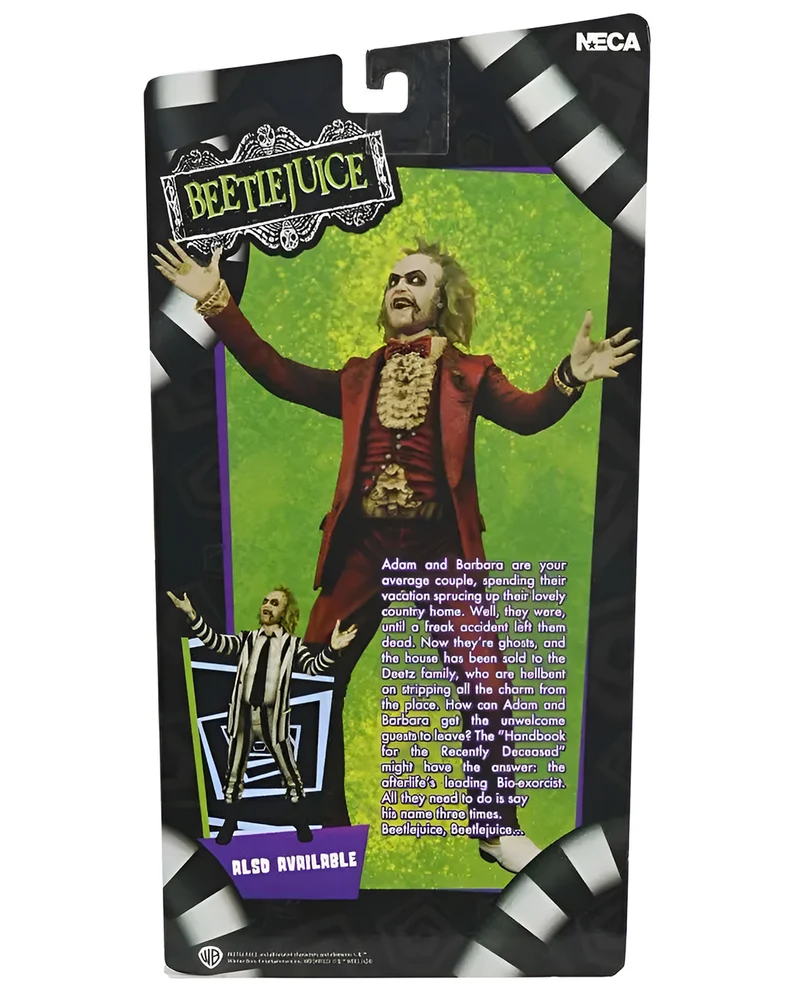 Beetlejuice 1988 Red Tuxedo NECA Actionfigur 18cm