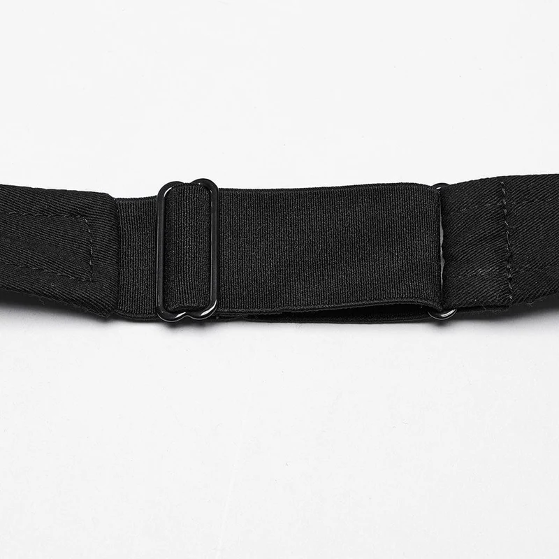 Punk-Neckholder-Tanktop mit mehreren Taschen und Rock für Damen
