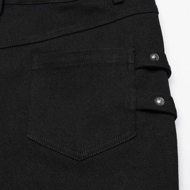Cyberpunk-Leggings mit Nieten für Damen