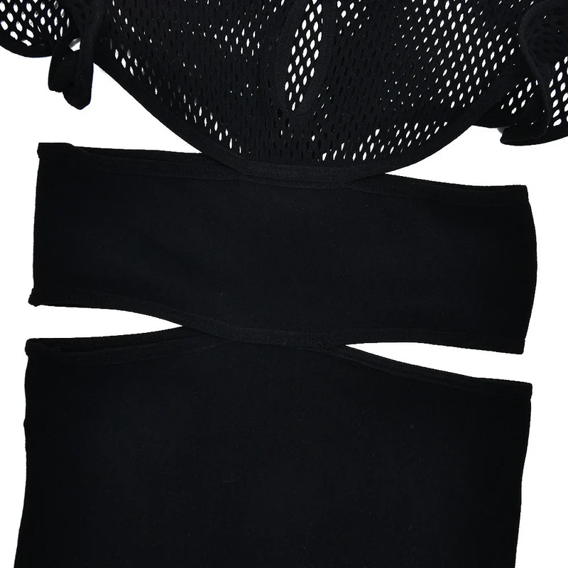 Cut out short sleeve crewneck romper