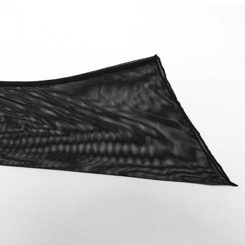 Gothic-Spitzencardigan mit tiefem Reverskragen für Damen