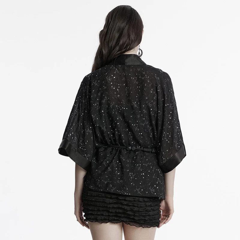 Gothic Star Hollow-Out-Schnürmantel für Damen