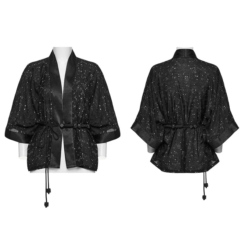 Gothic Star Hollow-Out-Schnürmantel für Damen