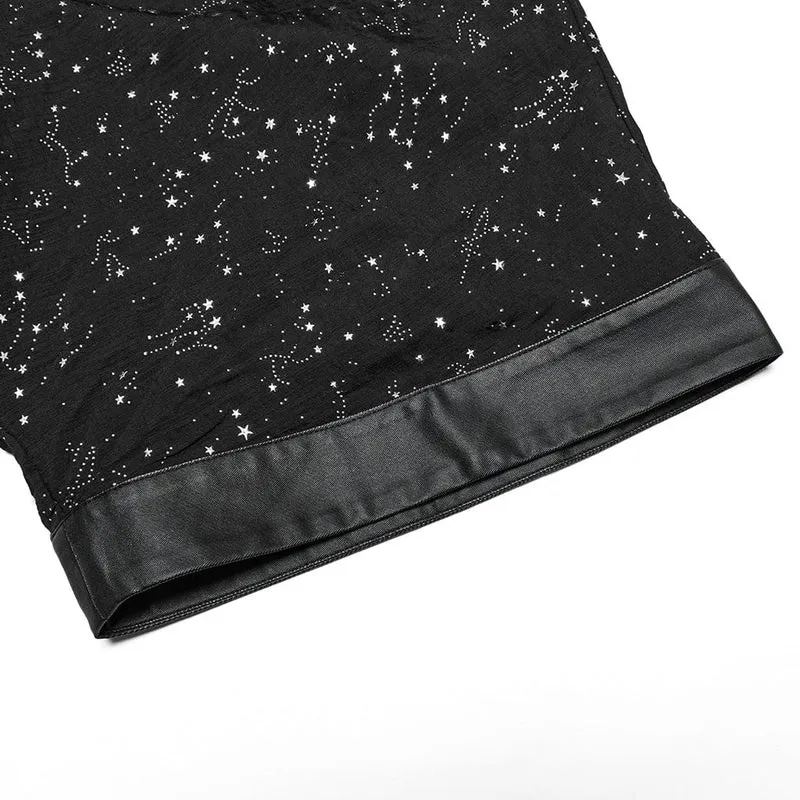Gothic Star Hollow-Out-Schnürmantel für Damen