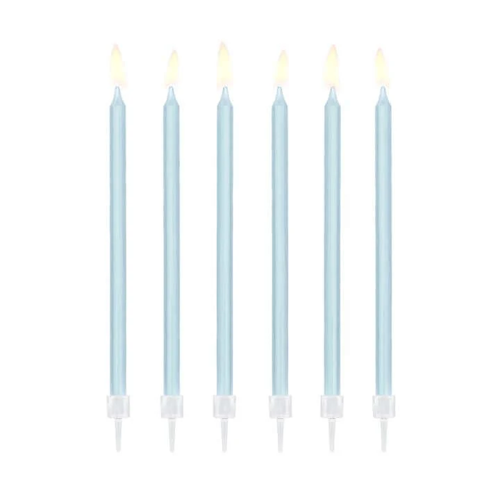 Geburtstagskerzen Pastell Blau