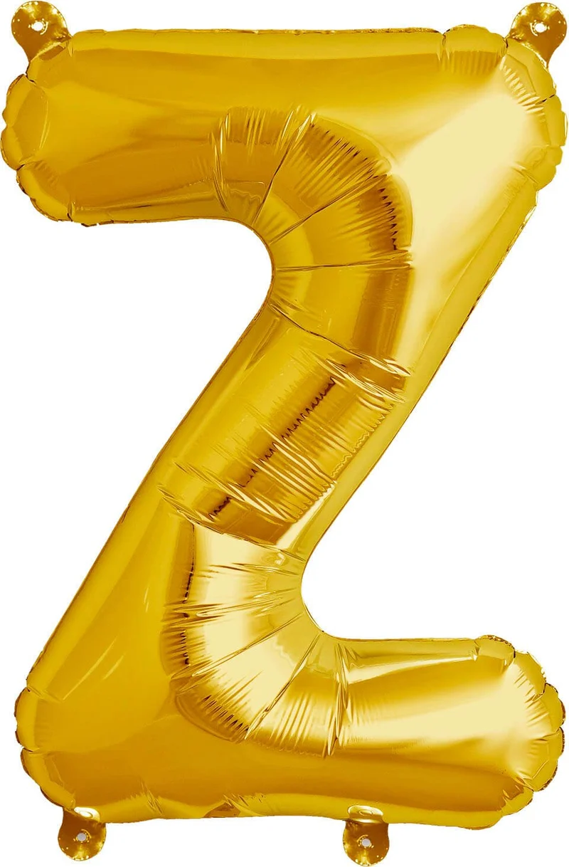 Buchstaben Ballon Z Gold