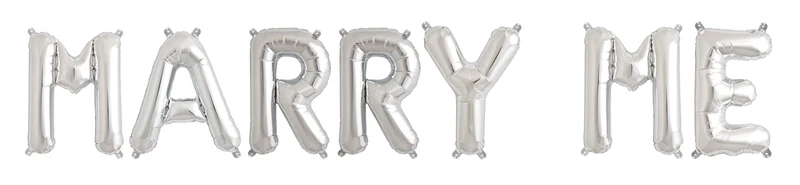 Ballonschriftzug "Marry Me"