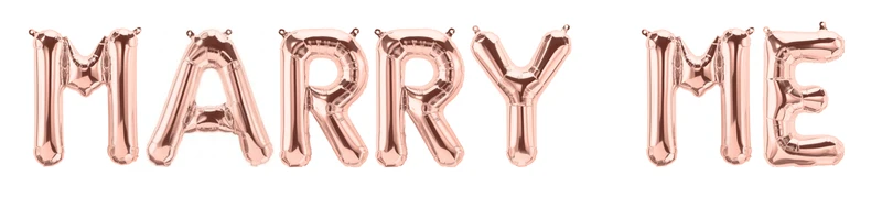 Ballonschriftzug "Marry Me"